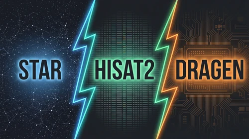 STAR vs. HISAT2 vs. DRAGEN